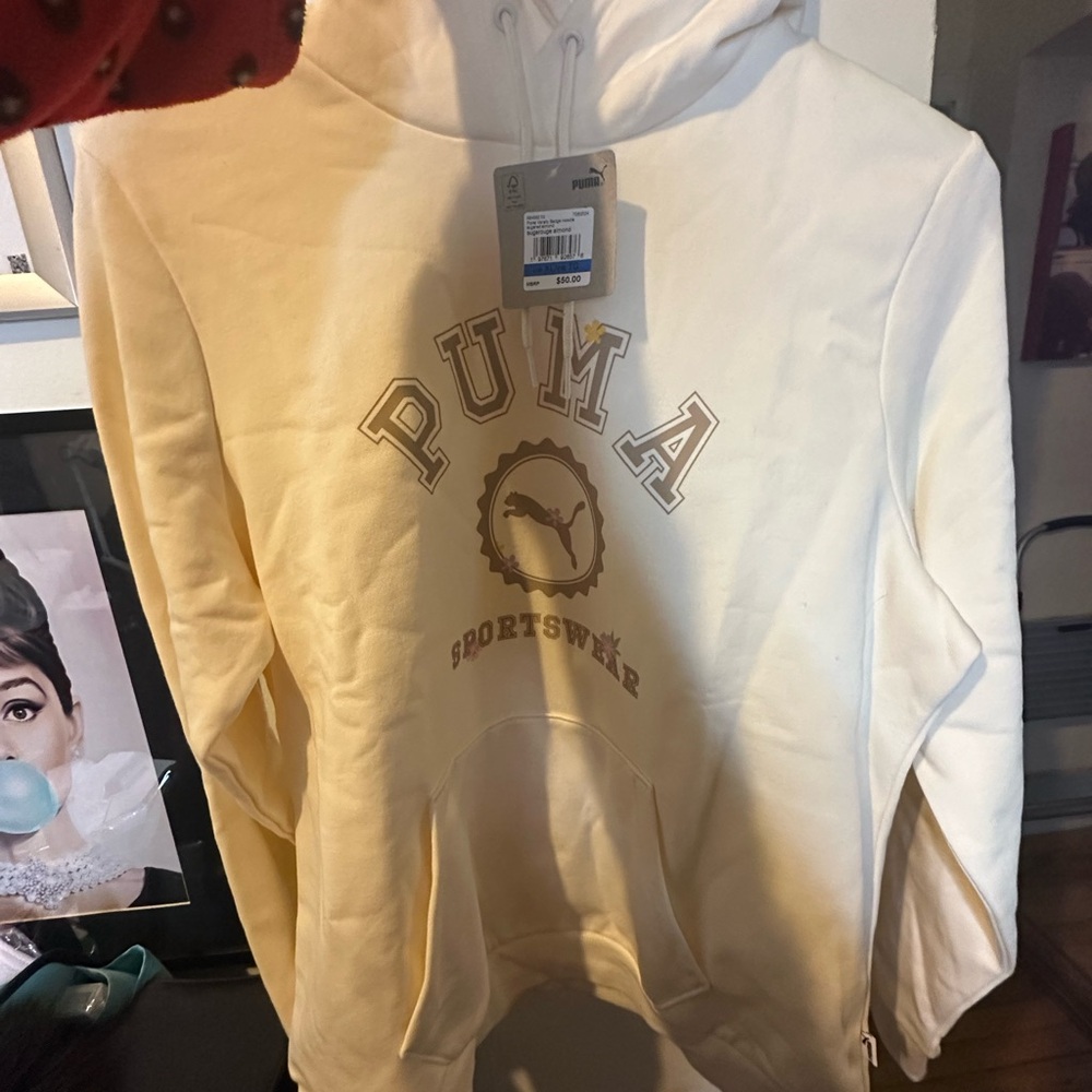 Puma Cream Hoodie - Very Soft!